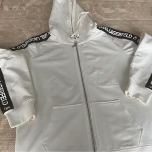 Karl Lagerfeld Signature collection - Women’s White Hoodie and track pants set